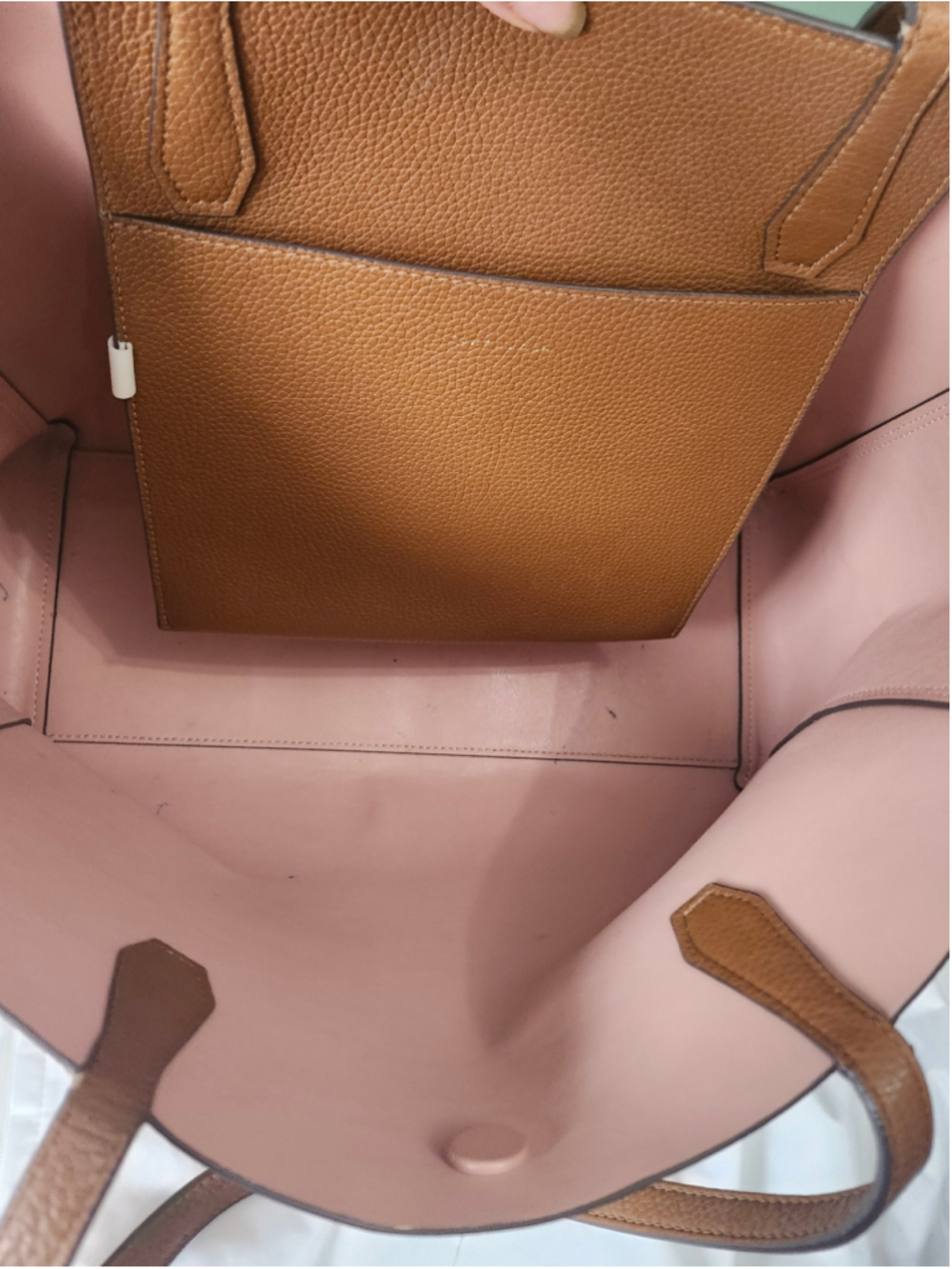Tory Burch Brown Leather Tote Bag, One Size - Picture 8 of 12
